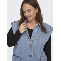 CARMAKOMA Kennedy Denim Vest - Medium Blue Denim