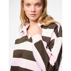 PIECES Filucca L/S Polo Shirt - Pink Tulle