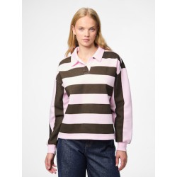 PIECES Filucca L/S Polo Shirt - Pink Tulle