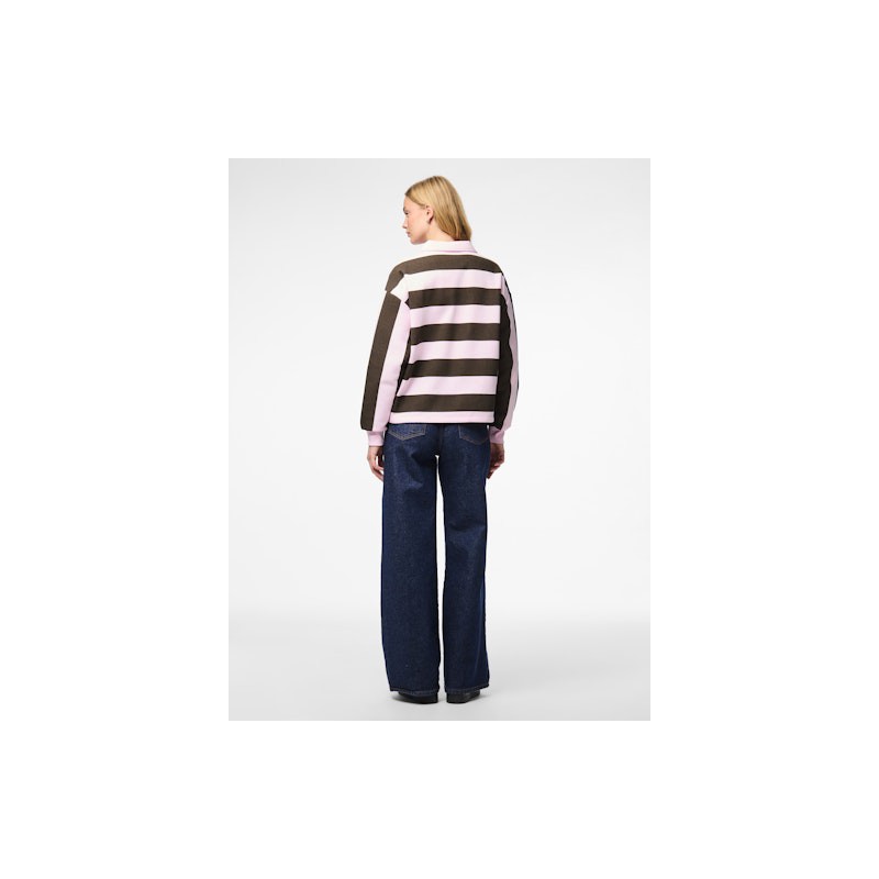 PIECES Filucca L/S Polo Shirt - Pink Tulle