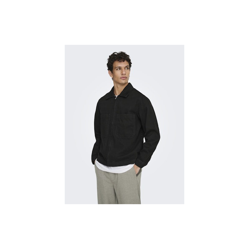 ONLY & SONS Cassel BOX Denim Jakke - Sort