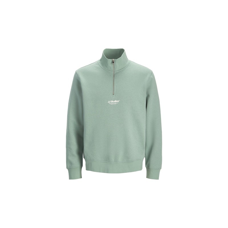 JACK & JONES SOHO Sweat Quarter Zip - Mineral Blue