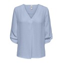 JDY Divya 3/4 Top - Cerulean
