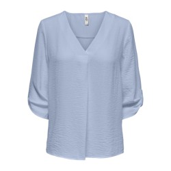 JDY Divya 3/4 Top - Cerulean