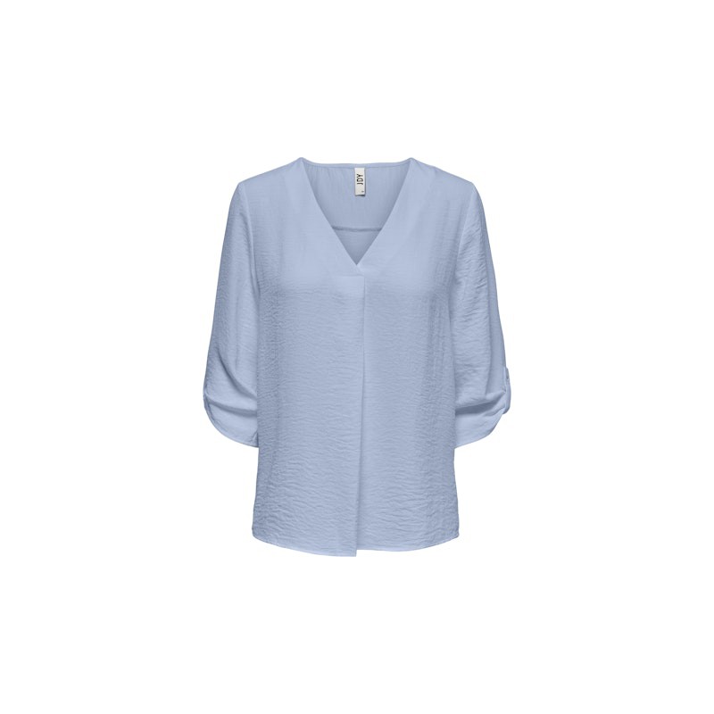 JDY Divya 3/4 Top - Cerulean