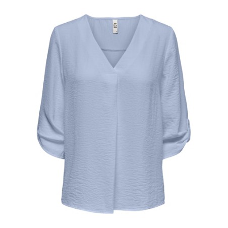 JDY Divya 3/4 Top - Cerulean