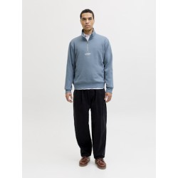 JACK & JONES SOHO Sweat Quarter Zip - Blue Mirage