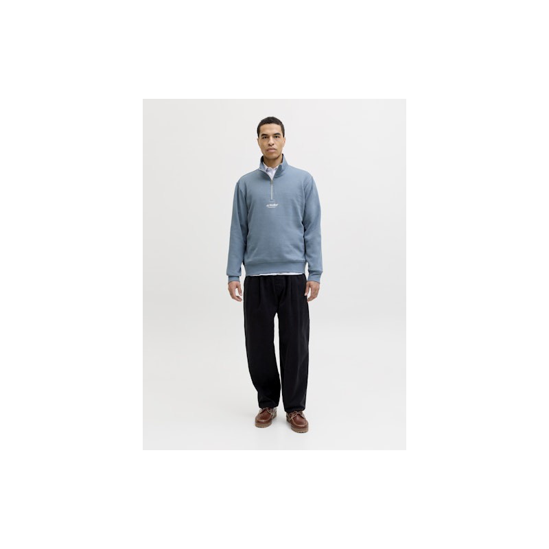 JACK & JONES SOHO Sweat Quarter Zip - Blue Mirage