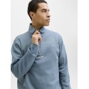 JACK & JONES SOHO Sweat Quarter Zip - Blue Mirage