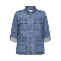 CARMAKOMA Kenya L/S Denim Jakke - Medium Blue Denim