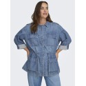 CARMAKOMA Kenya L/S Denim Jakke - Medium Blue Denim