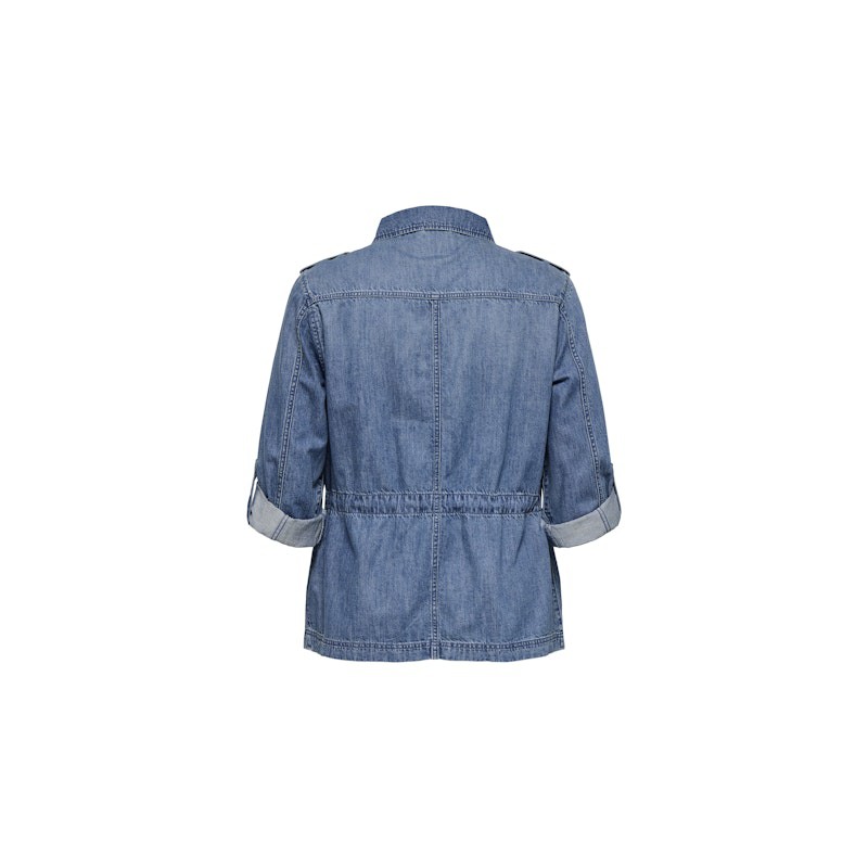 CARMAKOMA Kenya L/S Denim Jakke - Medium Blue Denim