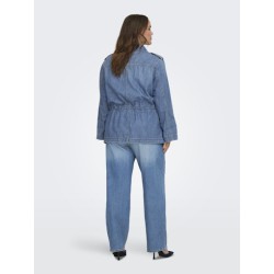 CARMAKOMA Kenya L/S Denim Jakke - Medium Blue Denim
