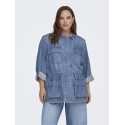 CARMAKOMA Kenya L/S Denim Jakke - Medium Blue Denim