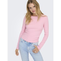 ONLY Val L/S O-Neck Top - Romance Rose