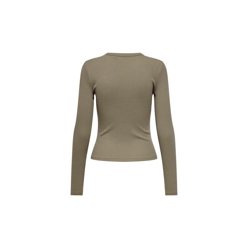 ONLY Val L/S O-Neck Top - Walnut