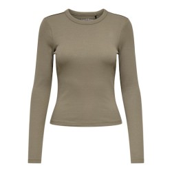 ONLY Val L/S O-Neck Top - Walnut