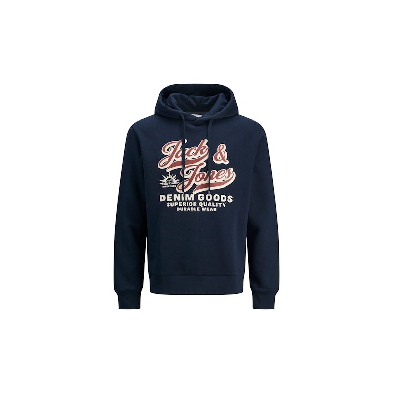 Jack & Jones PLUS Logo sweat hoodie COL 25/26 - Sky Captain