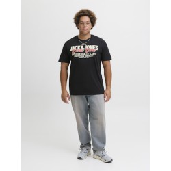 Jack & Jones PLUS Logo T-shirt - Sort