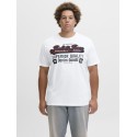 Jack & Jones PLUS Logo T-shirt - Cloud Dancer