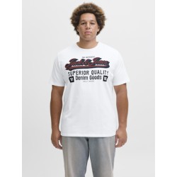 Jack & Jones PLUS Logo T-shirt - Cloud Dancer