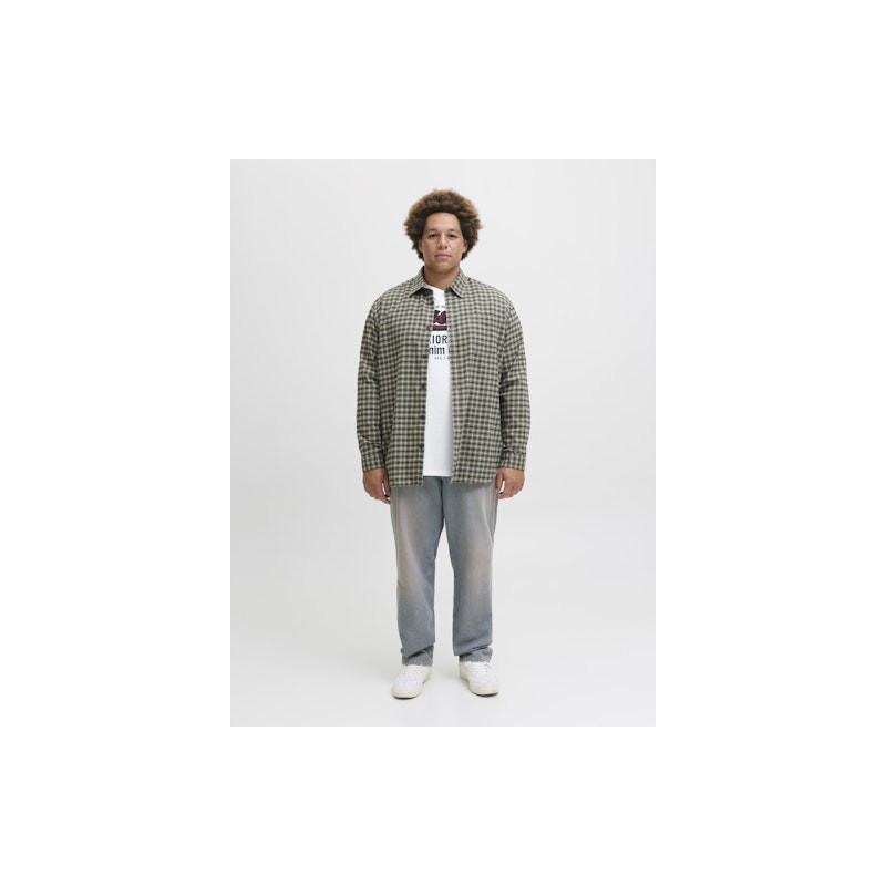 Jack & Jones PLUS Logo T-shirt - Cloud Dancer