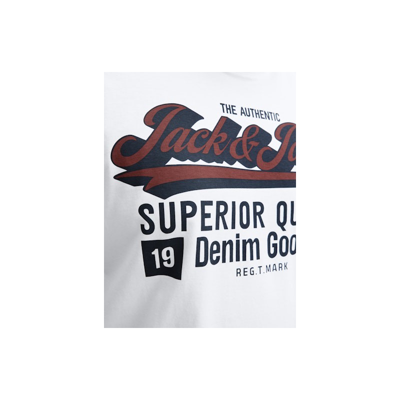 Jack & Jones PLUS Logo T-shirt - Cloud Dancer