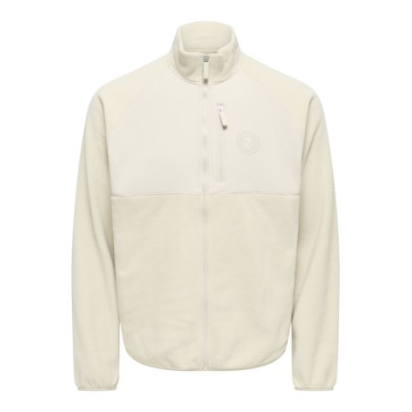 ONLY & SONS Chuck Fleece Jakke - Silver Lining