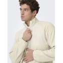 ONLY & SONS Chuck Fleece Jakke - Silver Lining