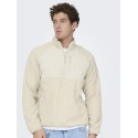 ONLY & SONS Chuck Fleece Jakke - Silver Lining
