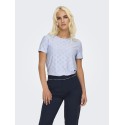 JDY Cathinka S/S Top - Kentucky Blue