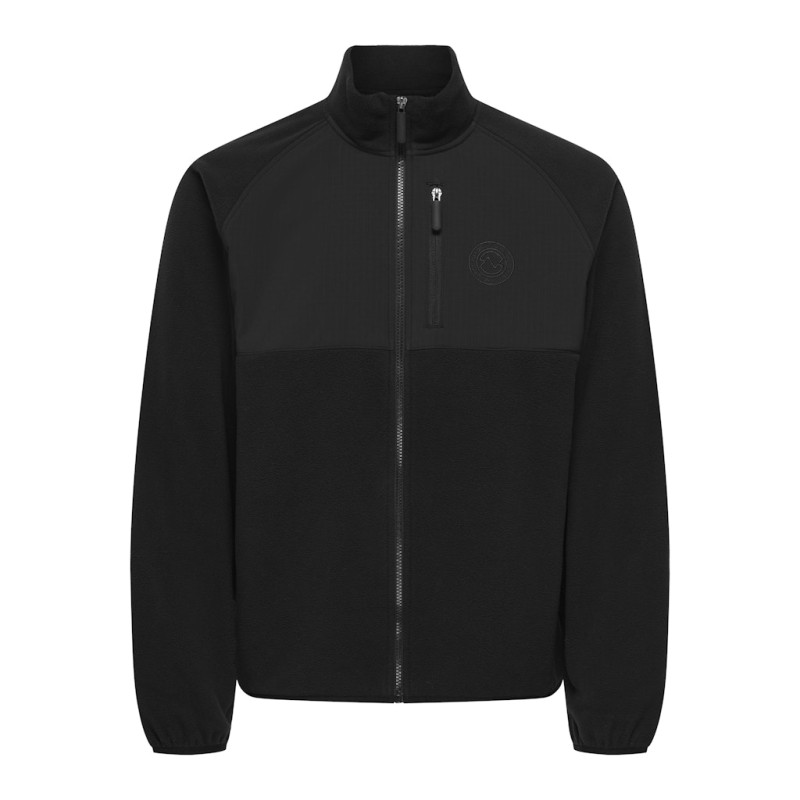 ONLY & SONS Chuck Fleece Jakke - Sort