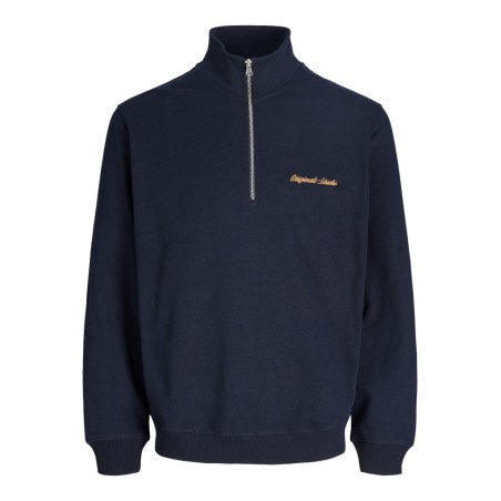 JACK & JONES Norrebro Broderet Sweatshirt - Sky Captain