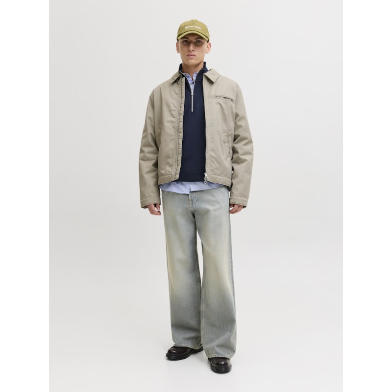 JACK & JONES Norrebro Broderet Sweatshirt - Sky Captain