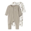 NAME IT Baby/Mini Animal Natdragt 2-pak - Jet Stream