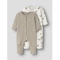 NAME IT Baby/Mini Animal Natdragt 2-pak - Jet Stream