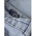 NAME IT Kids Rose Brede Broderi Jeans - Light Blue Denim