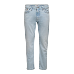 ONLY & SONS Weft Regular Tailered Jeans - Light Blue Denim