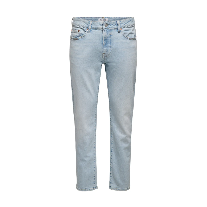 ONLY & SONS Weft Regular Tailered Jeans - Light Blue Denim