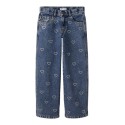 NAME IT Kids Rose Brede Rhinsten Jeans - Denim Blue