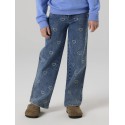 NAME IT Kids Rose Brede Rhinsten Jeans - Denim Blue