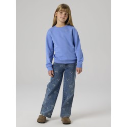 NAME IT Kids Rose Brede Rhinsten Jeans - Denim Blue