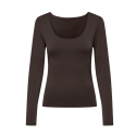ONLY Lone 2-Way L/S Top - Chocolate Torte