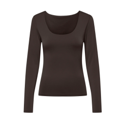 ONLY Lone 2-Way L/S Top - Chocolate Torte