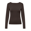 ONLY Lone 2-Way L/S Top - Chocolate Torte