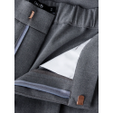 LMTD Luis Pleat Brede Bukser - Grey Melange