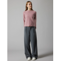 LMTD Luis Pleat Brede Bukser - Grey Melange