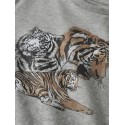 NAME IT Mini Thornton Regular L/S Bluse - Grey Melange