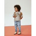 NAME IT Mini Thornton Regular L/S Bluse - Grey Melange