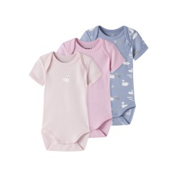 NAME IT Baby S/S Svane Bodystocking - Endless Sky